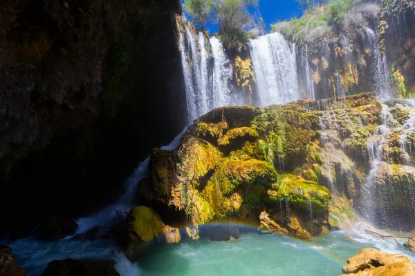 Der Yerkopru Wasserfall Ist Ein Berühmter Wasserfall Fluss Goksu Hadim — Stockfoto