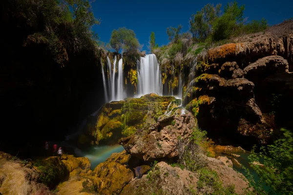 Der Yerkopru Wasserfall Ist Ein Berühmter Wasserfall Fluss Goksu Hadim — Stockfoto