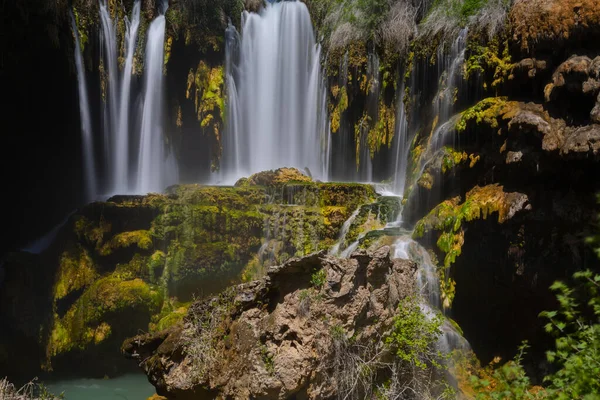 Der Yerkopru Wasserfall Ist Ein Berühmter Wasserfall Fluss Goksu Hadim — Stockfoto