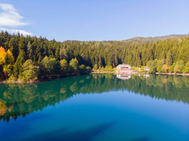 Artvin Savsat göllerinin hava görüntüsü