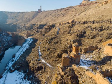 An / Kars harabelerinin hava görüntüsü