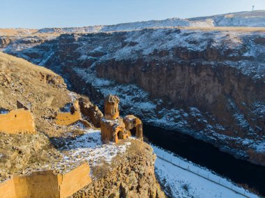 An / Kars harabelerinin hava görüntüsü