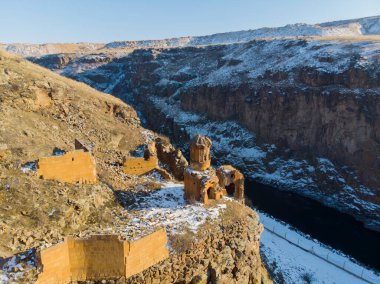 An / Kars harabelerinin hava görüntüsü
