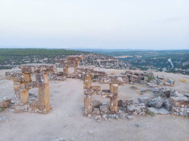 Antik Blaundus şehrinin havadan görünüşü