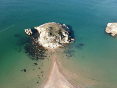 Akakese Halk Plajı, hava manzarası.