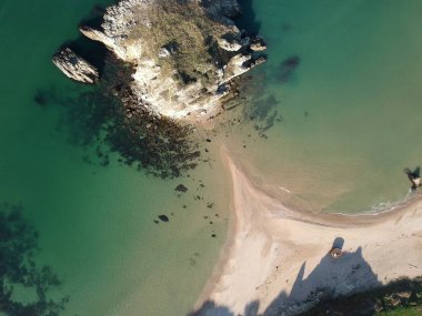 Akakese Halk Plajı, hava manzarası.