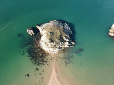 Akakese Halk Plajı, hava manzarası.