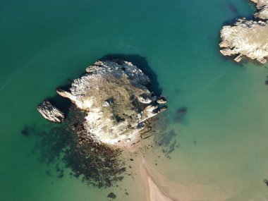 Akakese Halk Plajı, hava manzarası.