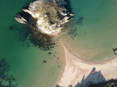 Akakese Halk Plajı, hava manzarası.