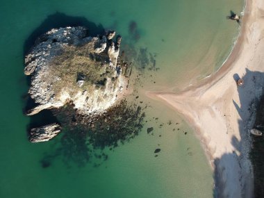 Akakese Halk Plajı, hava manzarası.