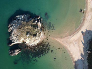 Akakese Halk Plajı, hava manzarası.