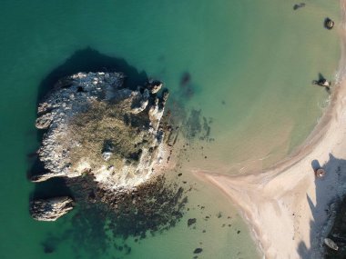 Akakese Halk Plajı, hava manzarası.