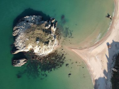 Akakese Halk Plajı, hava manzarası.