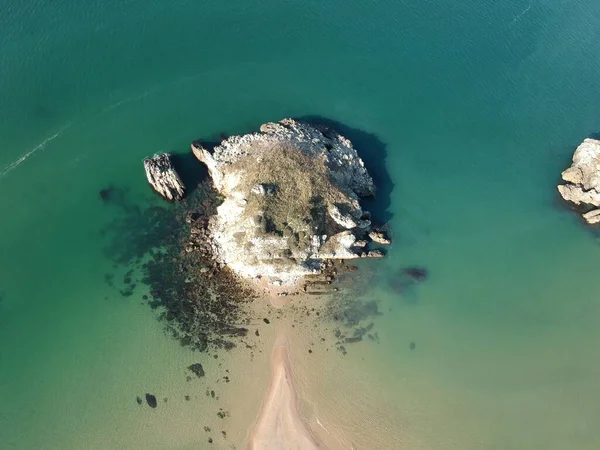 Akakese Halk Plajı, hava manzarası.