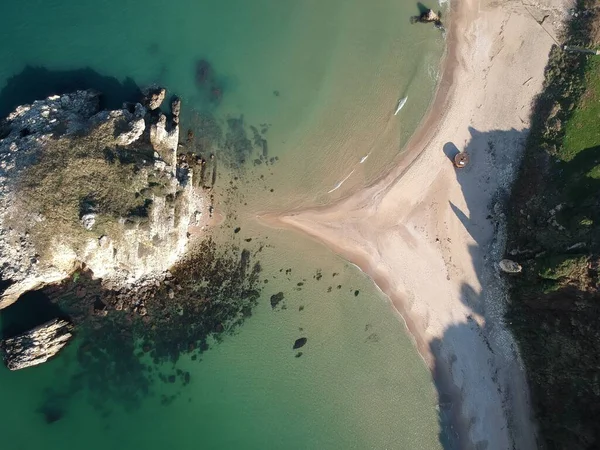 Akakese Halk Plajı, hava manzarası.