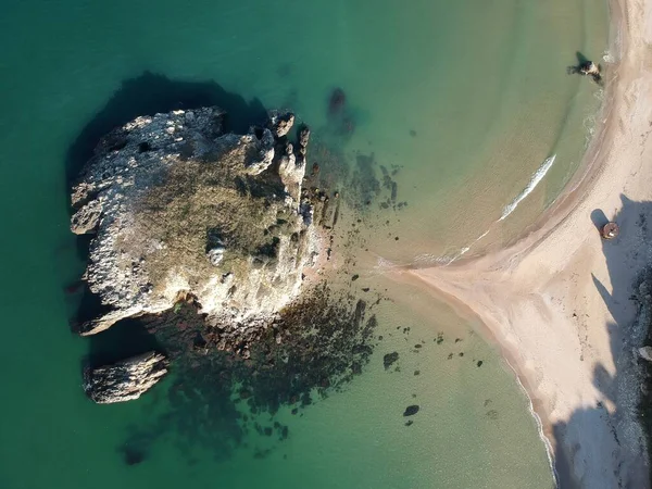 Akakese Halk Plajı, hava manzarası.