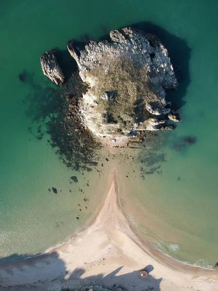 Akakese Halk Plajı, hava manzarası.