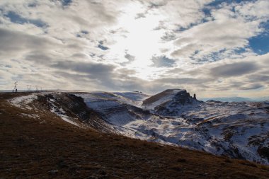 Platonun girişinde Küçük Bermamyt Kışı