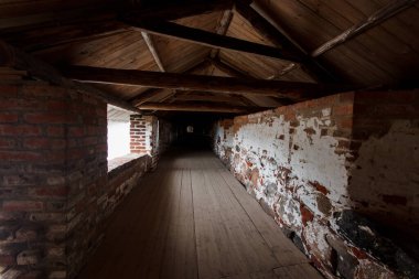 Solovetsky manastırının kale duvarında.