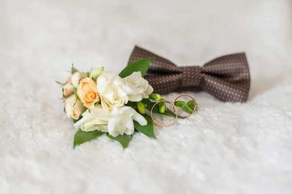 Boutonniere ring a motýl — Stock fotografie