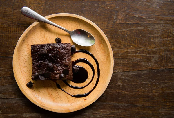 Brownies söt dessert bakgrund — Stockfoto