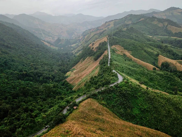 Nan Eyaleti Tayland Daki Dağın Manzarası — Stok fotoğraf