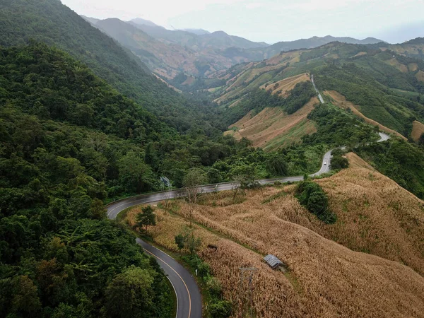 Nan Eyaleti Tayland Daki Dağın Manzarası — Stok fotoğraf