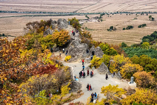 Paisagem Dagu Mountain Tourist Scenic Spot Yitong Manchu Autonomous County — Fotografia de Stock