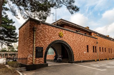 Manchukuo, Changchun, Çin 'deki Kukla Merkez Bankası Kulübü' nün tarihi binası.