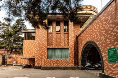 Manchukuo, Changchun, Çin 'deki Kukla Merkez Bankası Kulübü' nün tarihi binası.