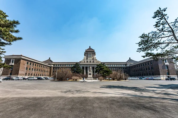 歴史的建造物 人形Manchukuo状態 中国の国務院の元サイト — ストック写真