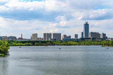 Scenery of Nanhu Park in Changchun, China