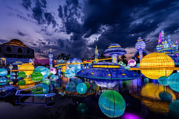 Scene Del Quinto Festival Delle Lanterne Estive Changchun Cina — Foto Stock