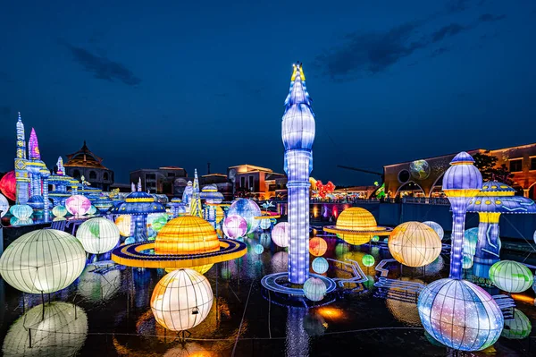 Сцены Пятого Фестиваля Летних Фонарей Чанчуне Китай — стоковое фото