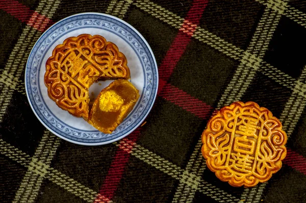 Moon cakes in the Mid-Autumn Festival