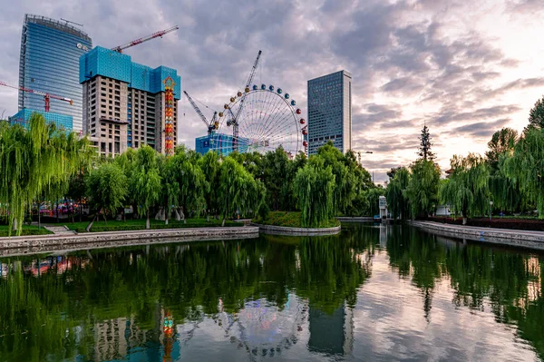 Una Ciudad Construcción Desarrollo Changchun Children Park China —  Fotos de Stock