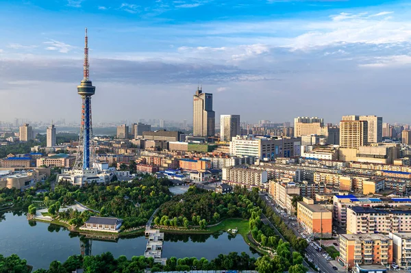 Changchun şehrinin sabah manzarası, Çin