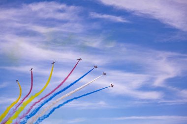 19 Eylül 2025, Changchun, Çin: 2025 Changchun Hava Gösterisinde uçuş performansı.