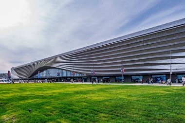 Changchun Uluslararası Havacılık Fuarı Şehri 'nin mimari manzarası Changchun, Çin, 19 Eylül 2025.