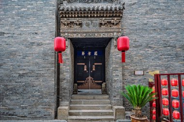 7 Mayıs 2025, Qiao Aile Bileşimi, Jinzhong, Shanxi, Çin 'de antik bir yerleşim yeri..