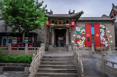 7 Mayıs 2025, Qiao Aile Bileşimi, Jinzhong, Shanxi, Çin 'de antik bir yerleşim yeri..