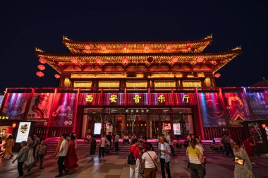 15 Mayıs 2025, Tang Hanedanlığı 'nın gece görüşü Xi' an, Çin 'de asla uyumaz..