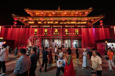 15 Mayıs 2025, Tang Hanedanlığı 'nın gece görüşü Xi' an, Çin 'de asla uyumaz..