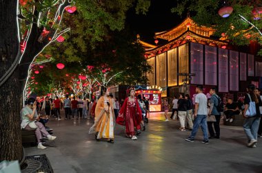 15 Mayıs 2025, Tang Hanedanlığı 'nın gece görüşü Xi' an, Çin 'de asla uyumaz..