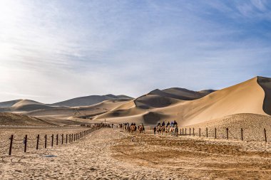 Dunhuang Mingsha Dağı Doğal Manzara, Gansu, Çin
