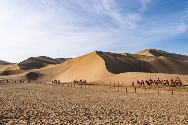 Dunhuang Mingsha Dağı Doğal Manzara, Gansu, Çin