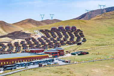 Wenjia Pasture Sahne Bölgesi, Haibei, Qinghai Eyaleti, Çin