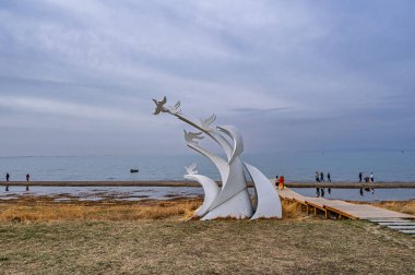 12 Mayıs 2025, Qinghai Gölü Sahne Bölgesi, Qinghai Bölgesi, Çin.