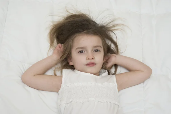 Preschooler ragazza primo piano — Foto Stock