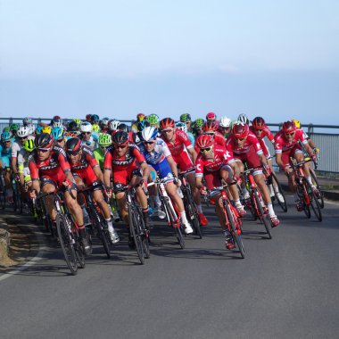 Milan-San Remo cycling race clipart